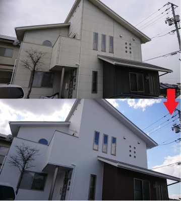 岡山　倉敷　早島　外壁塗装　屋根塗装　リフォーム　にこぺいんと